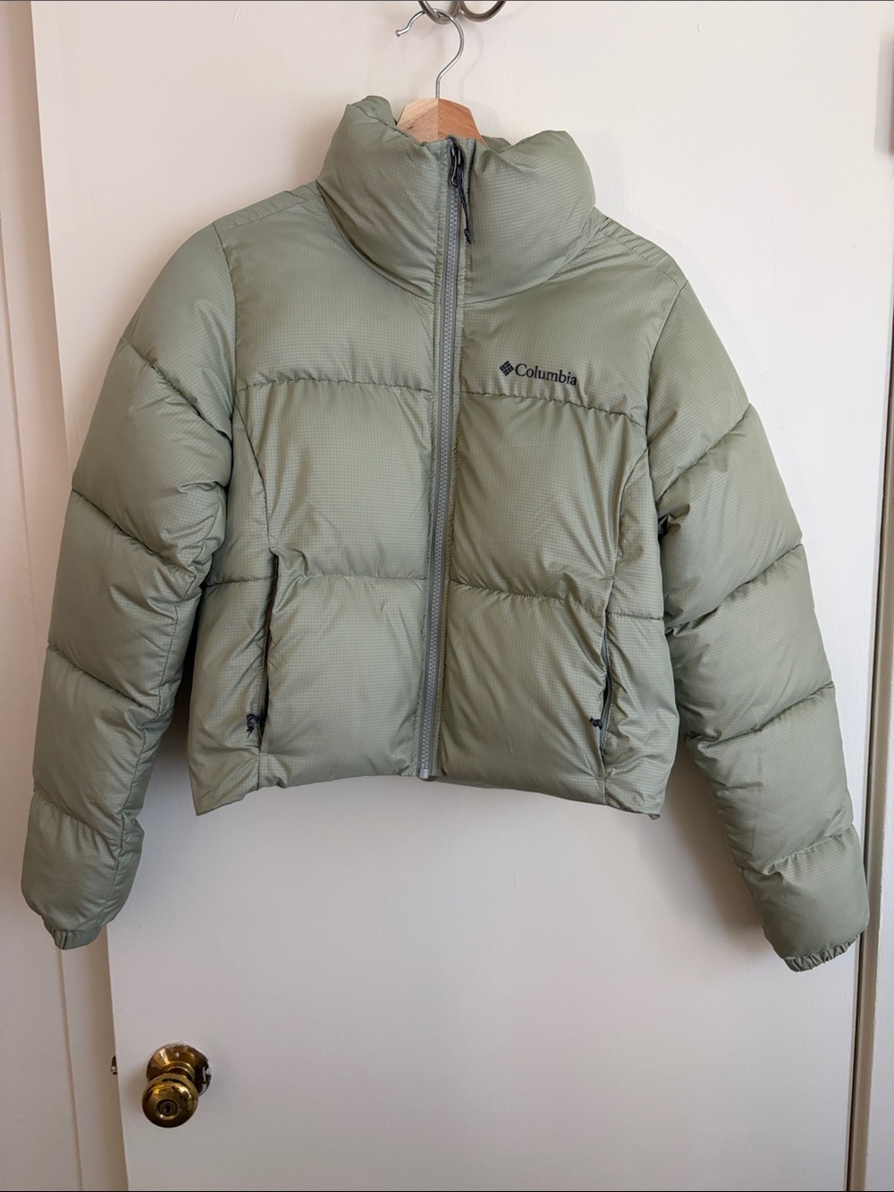 Columbia Kids Light Sage Green Puffer Coat